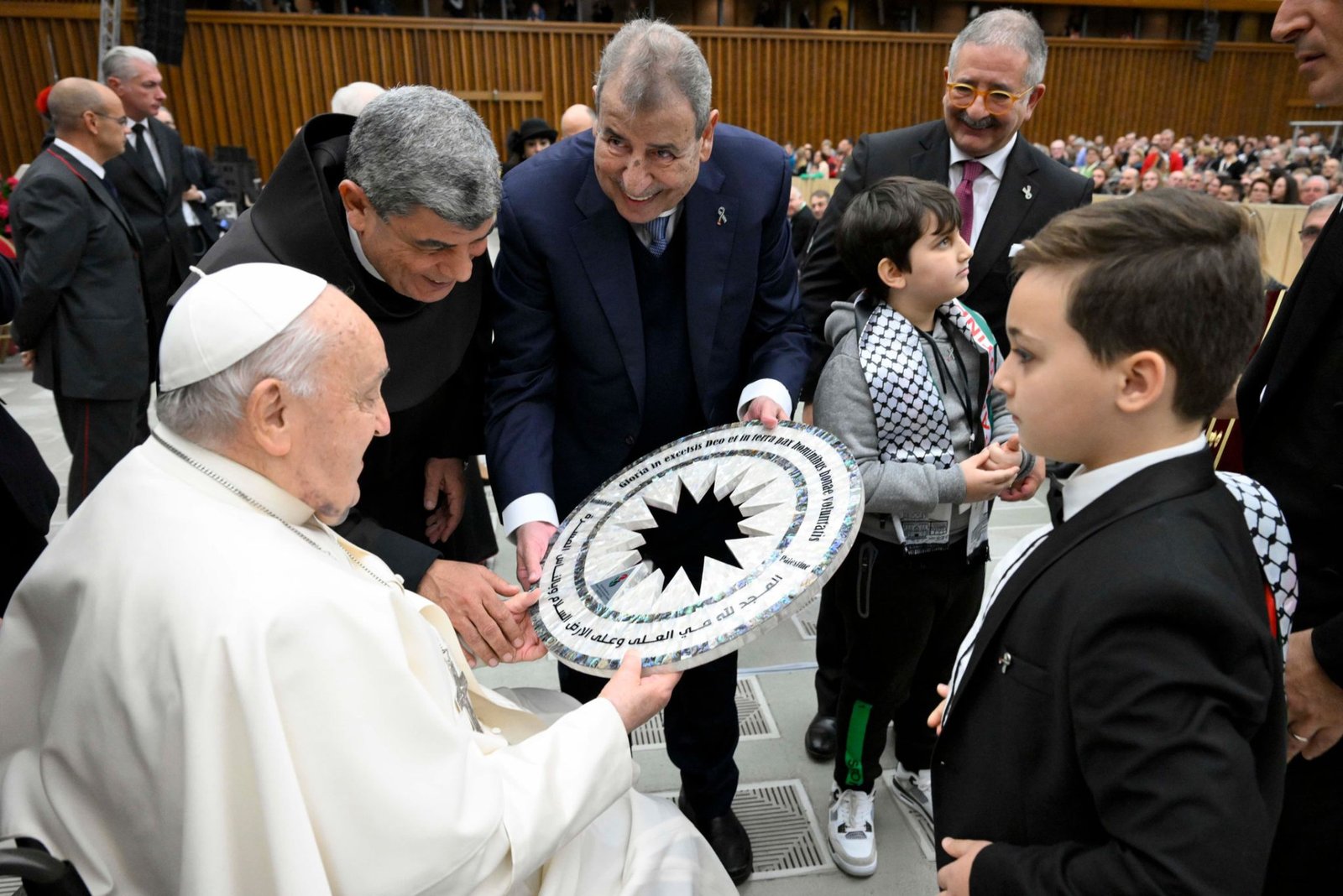 Pope Francis calls for global peace at Christmas nativity event in Vatican