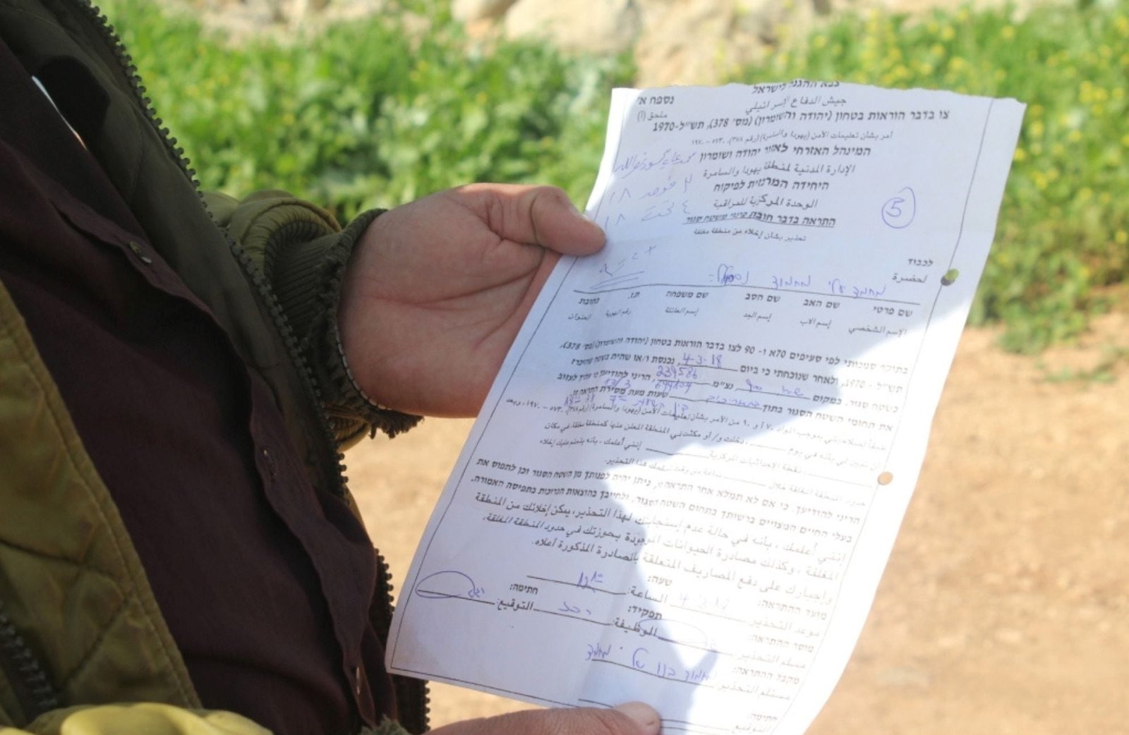 Israeli Occupation Orders Demolition and Construction Halts in Salfit
