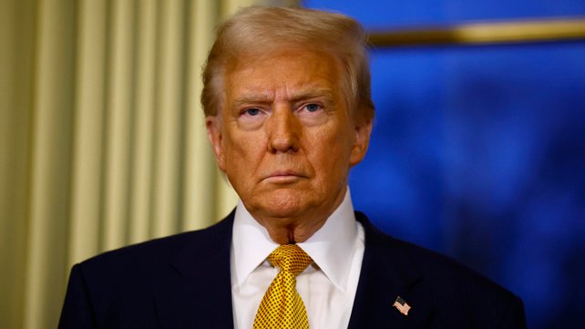 FILE - President-elect Donald Trump attends a meeting with French President Emmanuel Macron at the Elysee Palace in Paris, Dec. 7, 2024. (Sarah Meyssonnier/Pool via AP, File)