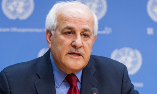 Palestinian Ambassador Mansour Submits Identical Letters to UN on Israeli Violations