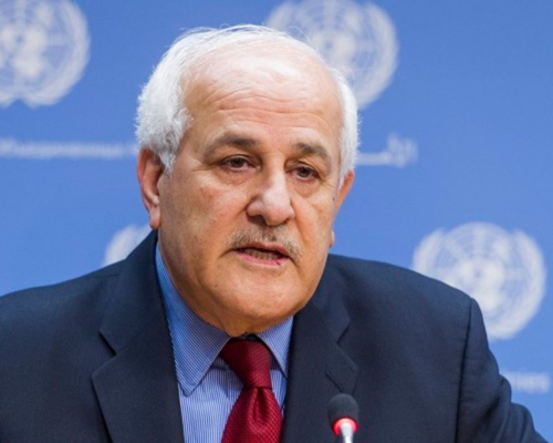 Palestinian Ambassador Mansour Submits Identical Letters to UN on Israeli Violations