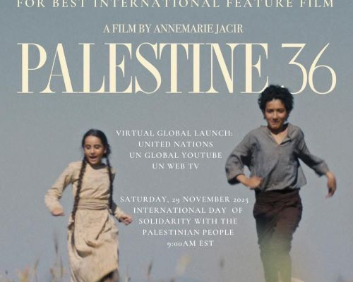 UN to Screen “Palestine 36” on International Day of Solidarity with Palestinians