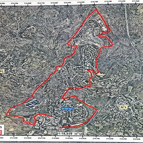 Israeli Occupation seize over 57,000 dunums of land east of Qalqilya for military and security purposes