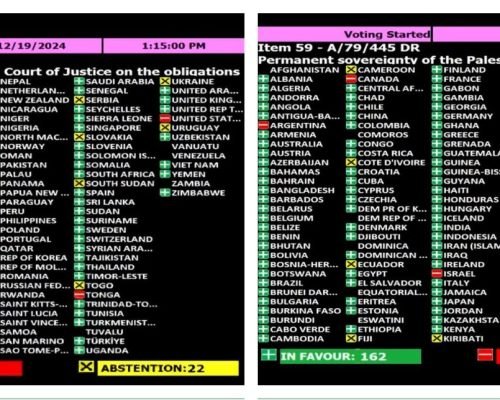 UN General Assembly adopts resolution seeking advisory opinion from ICJ on Israel’s humanitarian obligations in Gaza