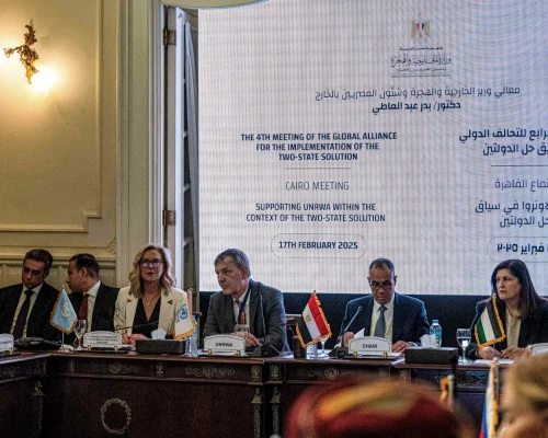 التحالف العالمي لتنفيذ حل الدولتين يبحث دعم السلطة الفلسطينية والجهود الإنسانية في غزة