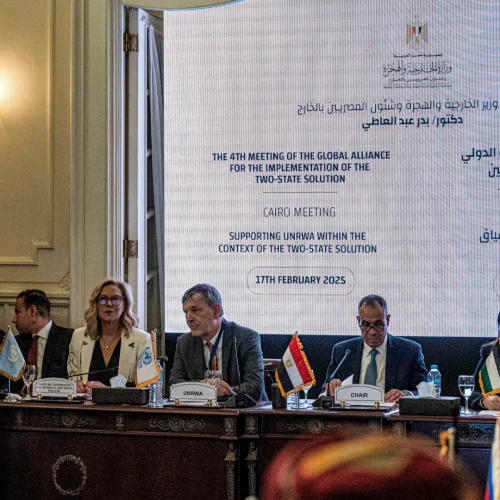 التحالف العالمي لتنفيذ حل الدولتين يبحث دعم السلطة الفلسطينية والجهود الإنسانية في غزة