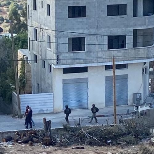 For the second day in a row, Israeli Occupation forces continue military operation in Salfit-area village