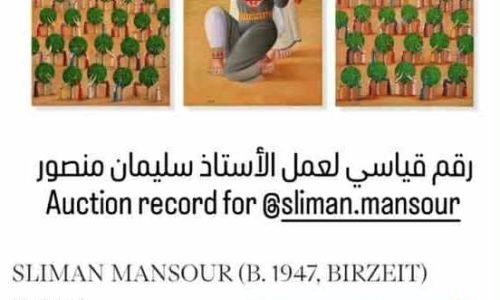 Palestinian Artist Suleiman Mansour’s Painting Sold for $420,000 at a London Auction
