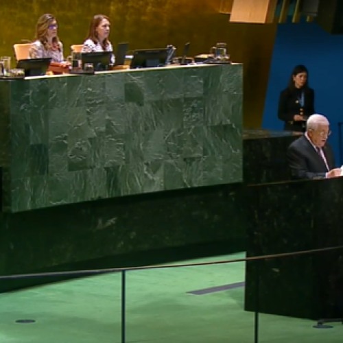 Abbas at UN General Assembly: We demand suspension of Israel’s UN membership