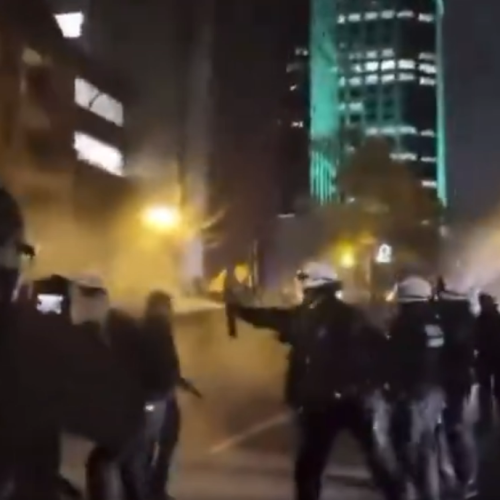 Anti-NATO protest in Montreal erupts in fires, smashed windows, arrests, say police