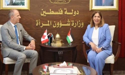رام الله: ممثل كندا لدى فلسطين يلتقي وزيرة المرأة