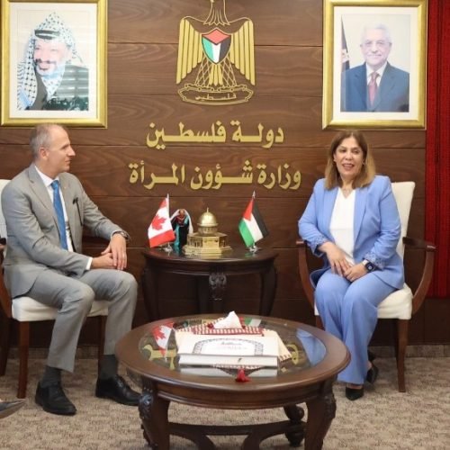 رام الله: ممثل كندا لدى فلسطين يلتقي وزيرة المرأة